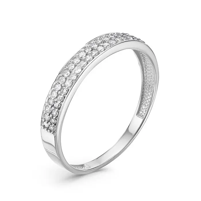 Кольцо декоративное из белого золота