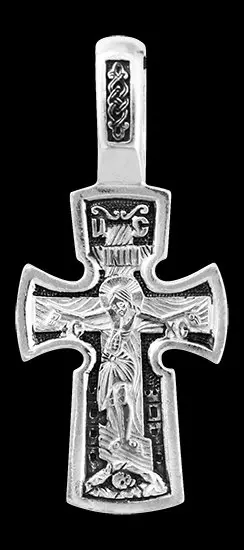 Подвеска крест из серебра