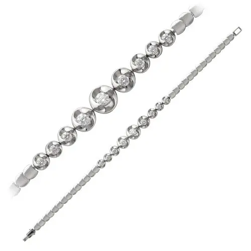 Браслет декоративный из комбинированного золота вид 1