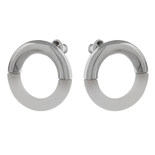 Серьги пуссеты из серебра