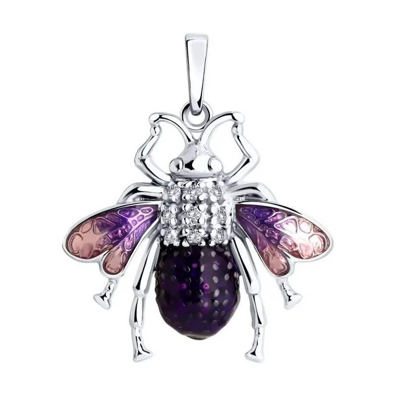 Подвеска декоративная из серебра