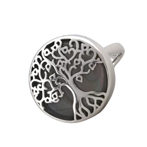 Кольцо декоративное из серебра