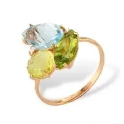 Кольцо декоративное из красного золота