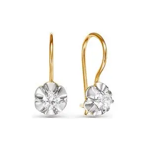Серьги детские из красного золота