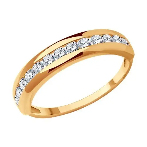 Кольцо декоративное из красного золота