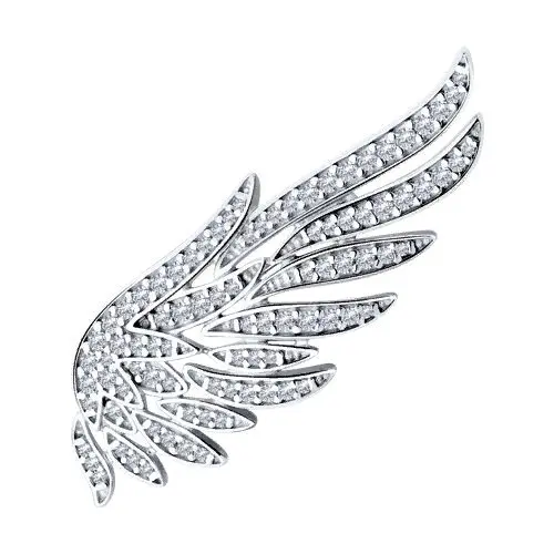 Брошь из серебра вид 1