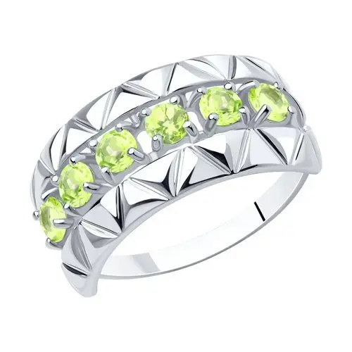 Кольцо декоративное из серебра