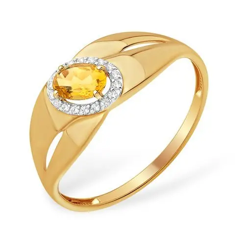 Кольцо декоративное из красного золота