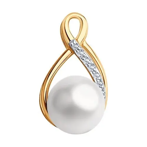 Подвеска декоративная из красного золота