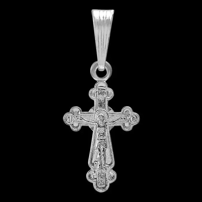 Подвеска крест из серебра