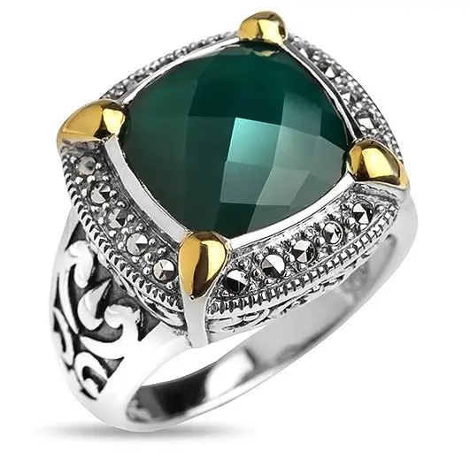 Кольцо декоративное из серебра