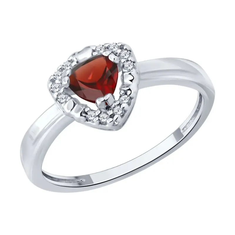 Кольцо декоративное из серебра