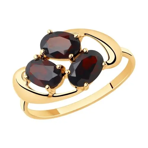 Кольцо декоративное из красного золота