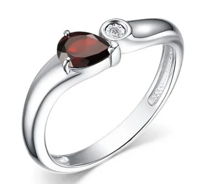 Кольцо декоративное из серебра