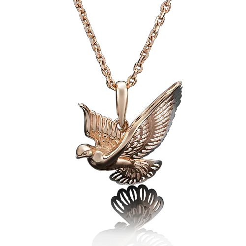 Подвеска декоративная из красного золота вид 1