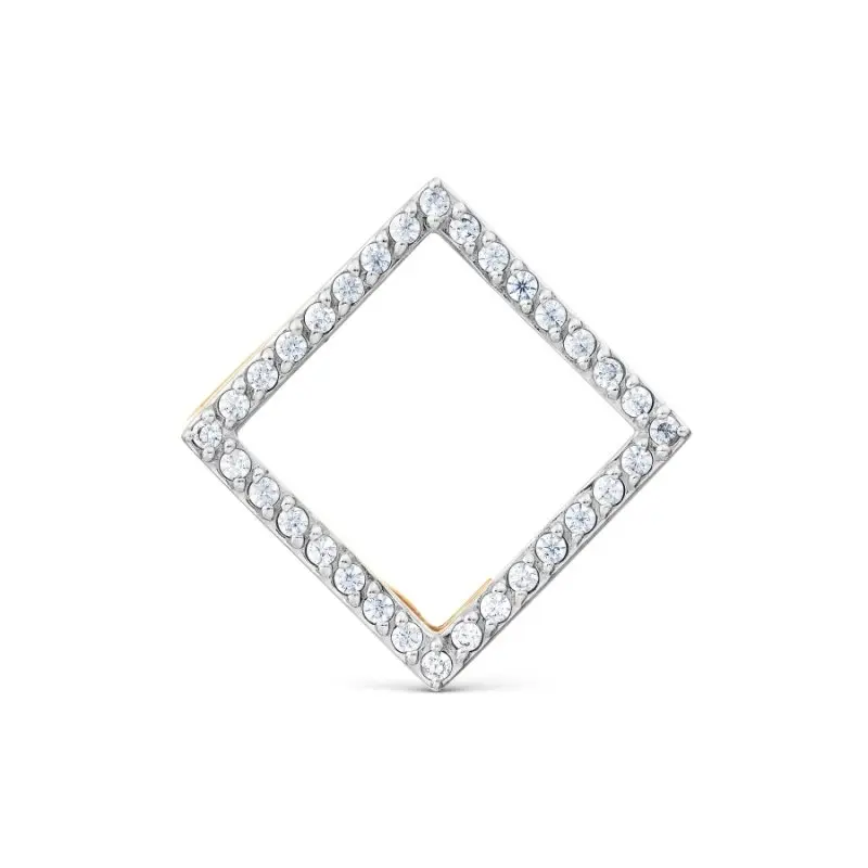 Подвеска бегунок из комбинированного золота