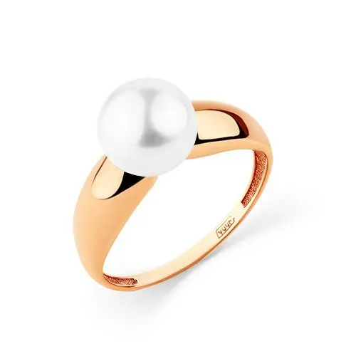 Кольцо декоративное из красного золота