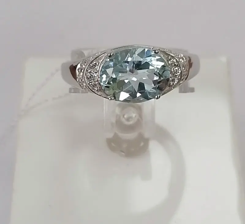 Кольцо декоративное из серебра