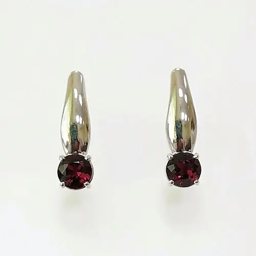 Серьги с английским замком из серебра