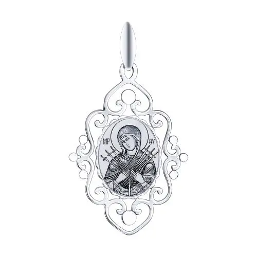 Подвеска икона из серебра