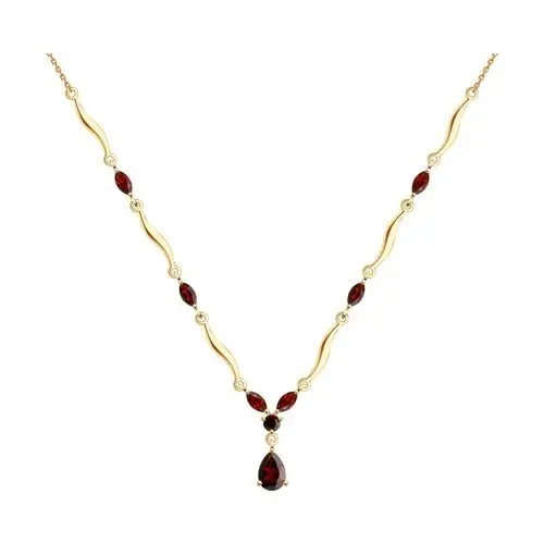 Цепь колье из красного золота