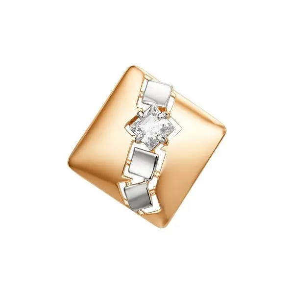 Подвеска декоративная из комбинированного золота