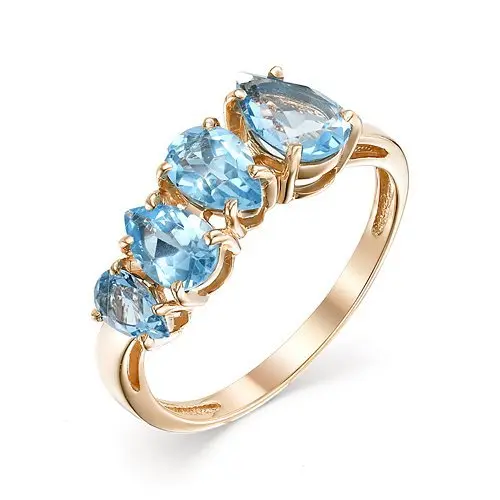 Кольцо декоративное из красного золота