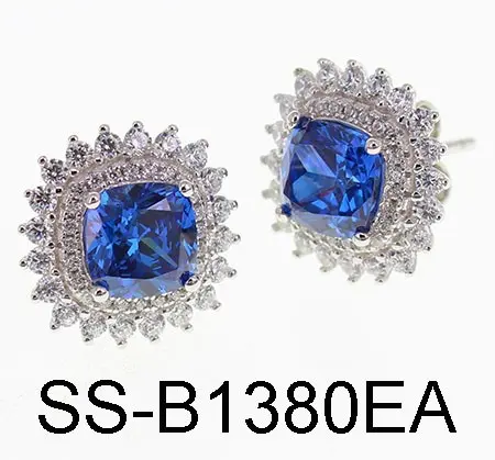 Серьги пуссеты из серебра