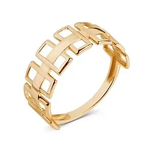 Кольцо декоративное из красного золота