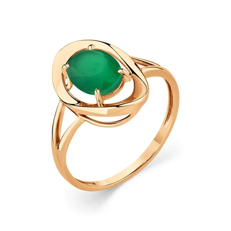 Кольцо декоративное из красного золота