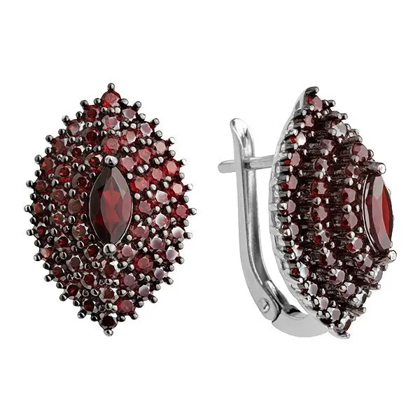 Серьги с английским замком из серебра