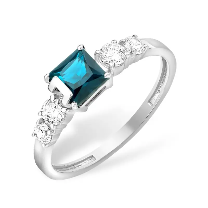 Кольцо декоративное из серебра