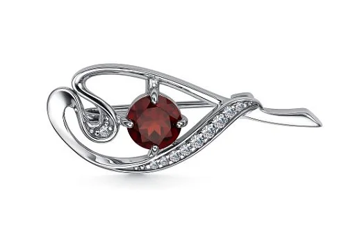 Брошь из серебра