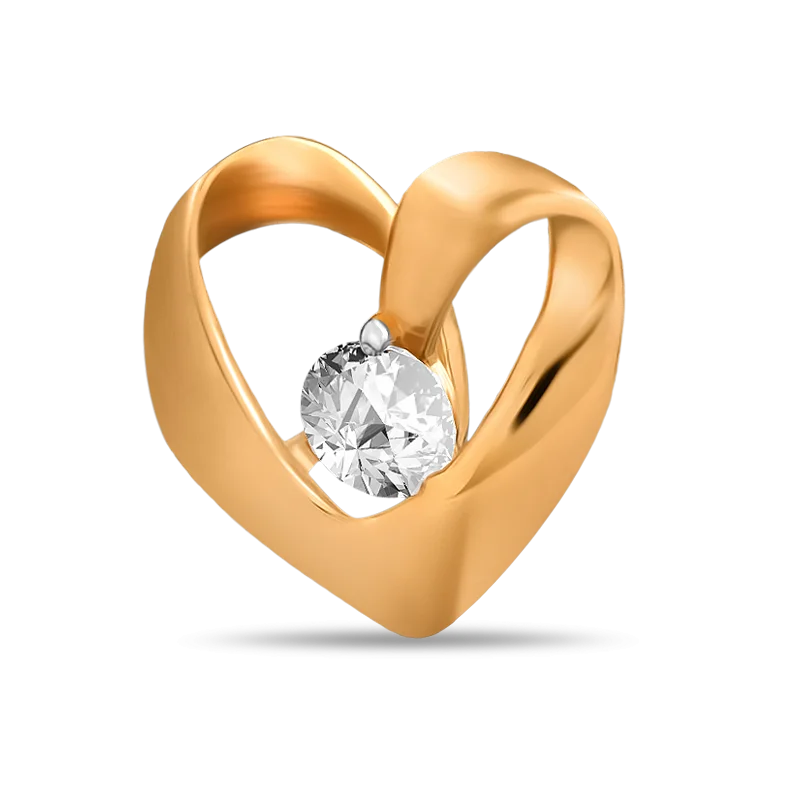 Подвеска бегунок из красного золота