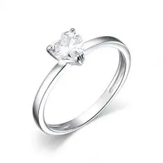 Кольцо декоративное из серебра вид 1