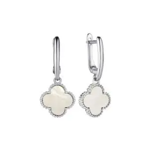 Серьги подвесные из серебра