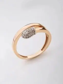 Кольцо декоративное из красного золота