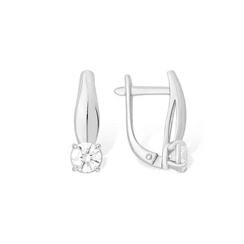 Серьги с английским замком из серебра