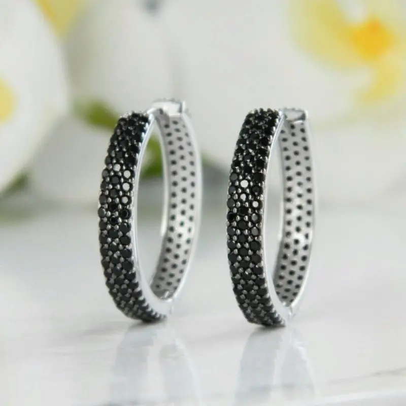 Серьги конго из серебра