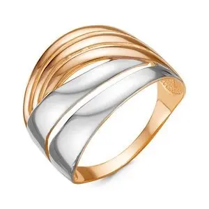 Кольцо декоративное из комбинированного золота