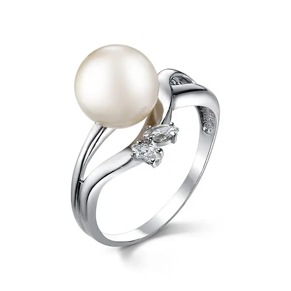 Кольцо декоративное из серебра вид 1