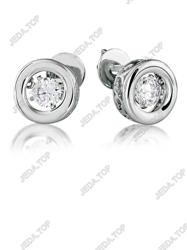 Серьги пуссеты из серебра