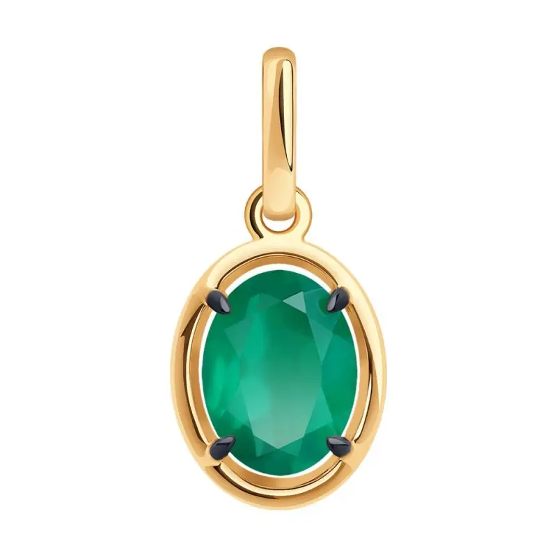 Подвеска декоративная из красного золота