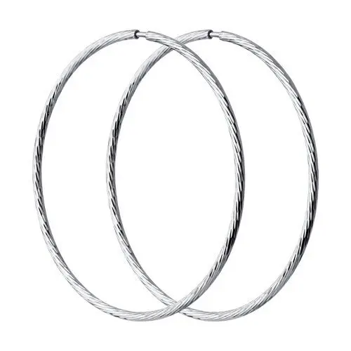 Серьги конго из серебра