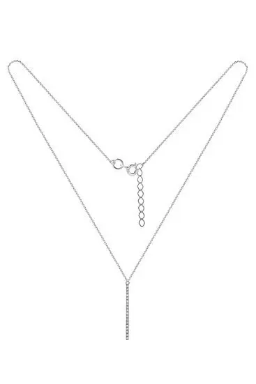 Цепь колье из серебра вид 1