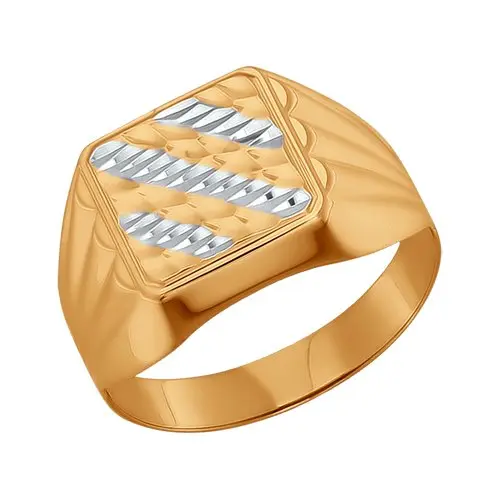 Печатка из комбинированного золота