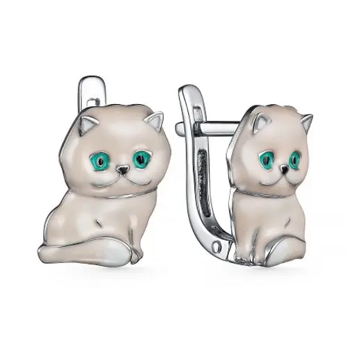 Серьги детские из серебра