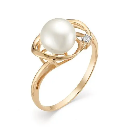 Кольцо декоративное из красного золота