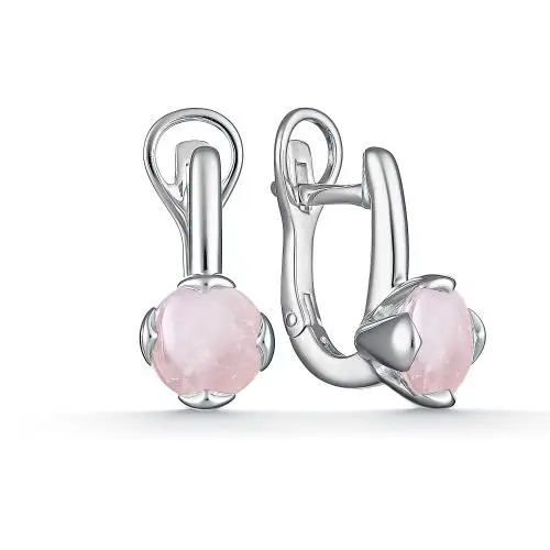 Серьги с английским замком из серебра