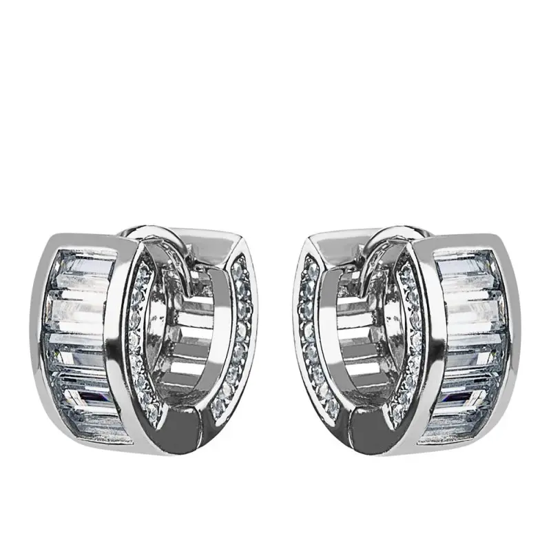 Серьги конго из серебра